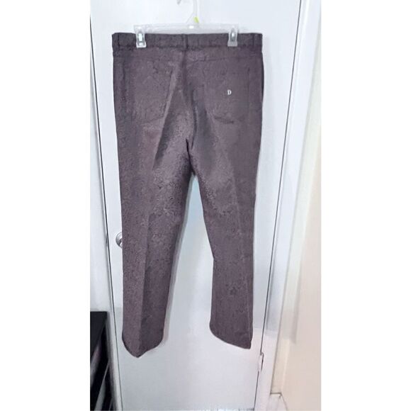 Dismero Vermoda Womens Printed Slim Fit Straight Leg Trouser Pants Gray Size 36 - Picture 8 of 15